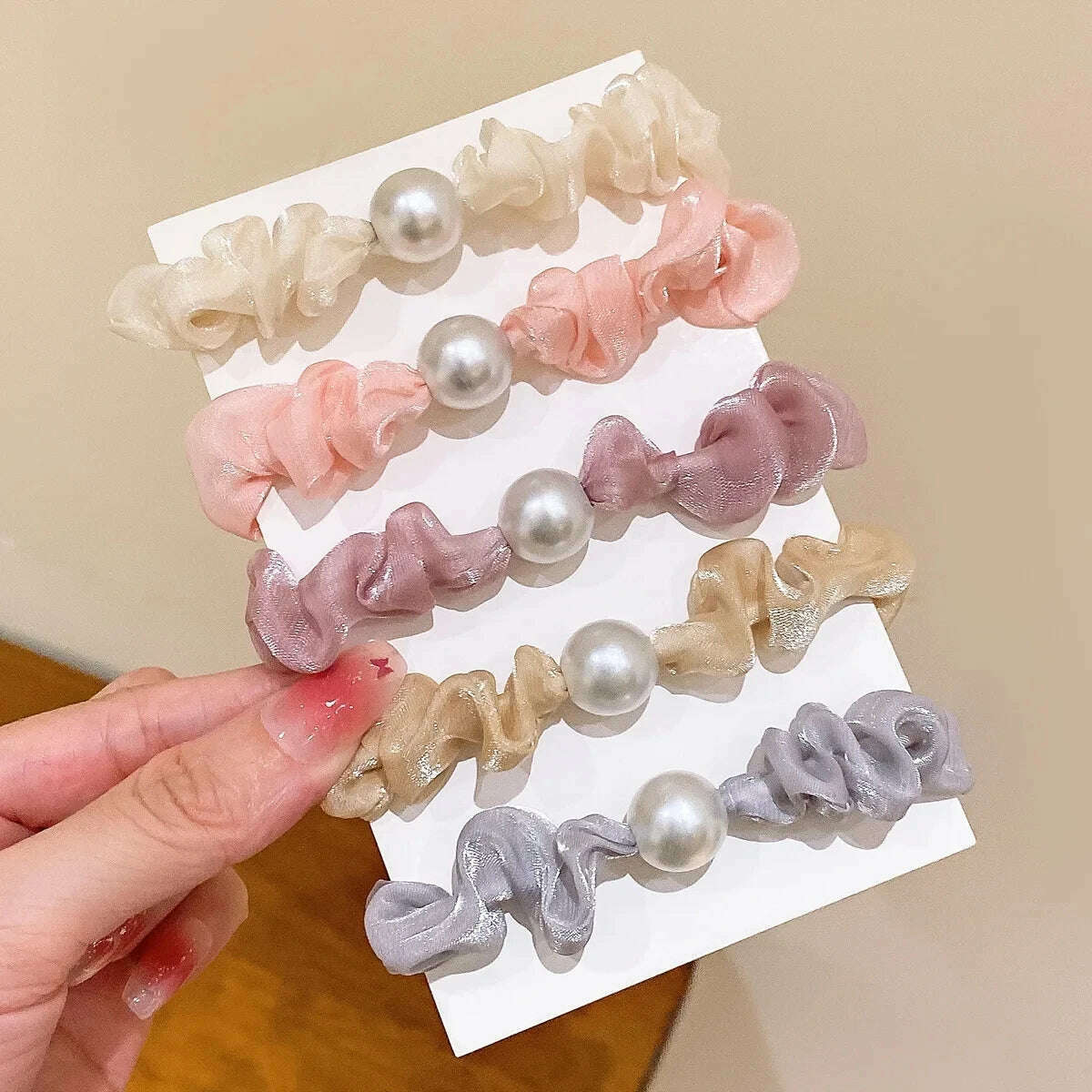 Elastic Hair Ties Scrunchies for Women and Girls