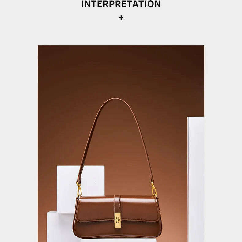 YANATARI Cowhide Leather Crossbody Bag - Vintage Luxury