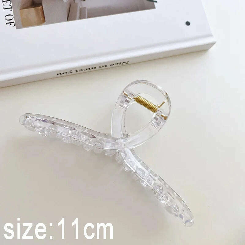 13cm Large Acrylic Geometric Hair Claw Clip for Women