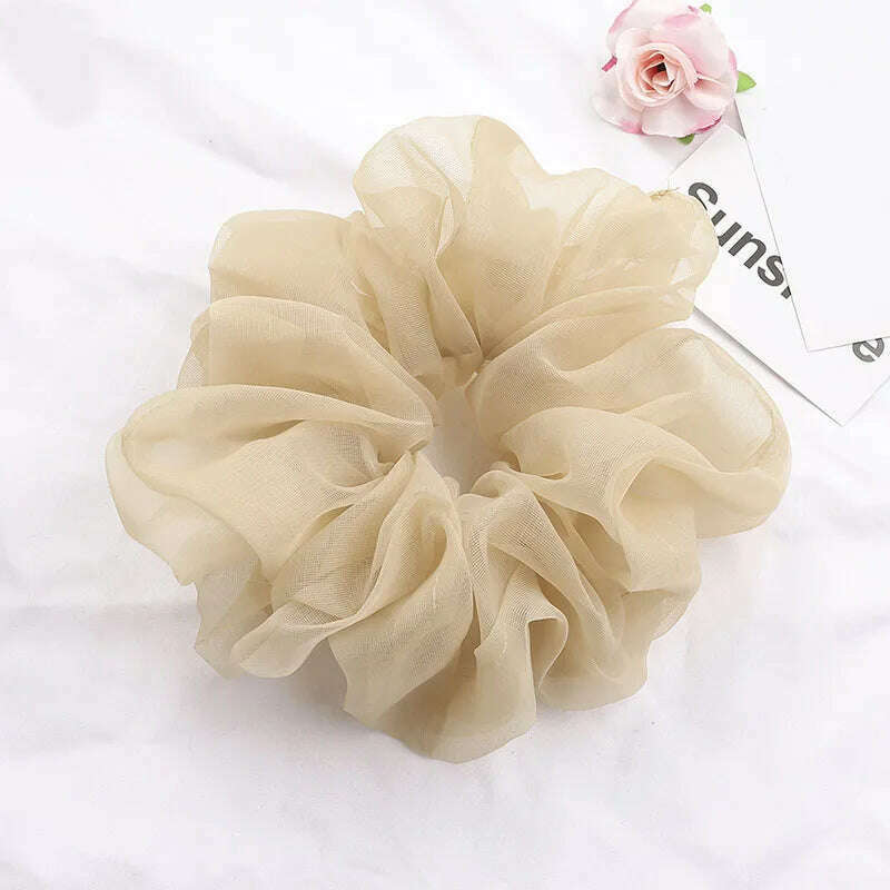 Summer Organza Silk Scrunchies