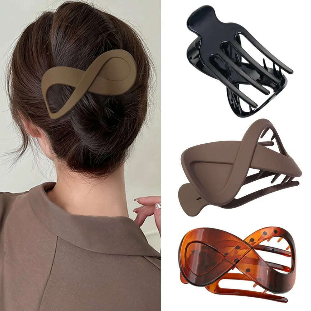 Frosted Leopard Hair Claw for Women