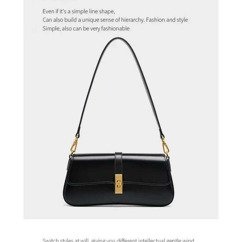 YANATARI Cowhide Leather Crossbody Bag - Vintage Luxury