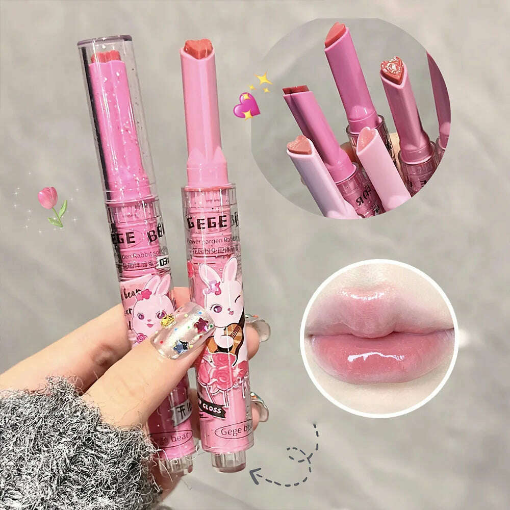 Gege Bear Garden Pink Rabbit Lip Gloss Set
