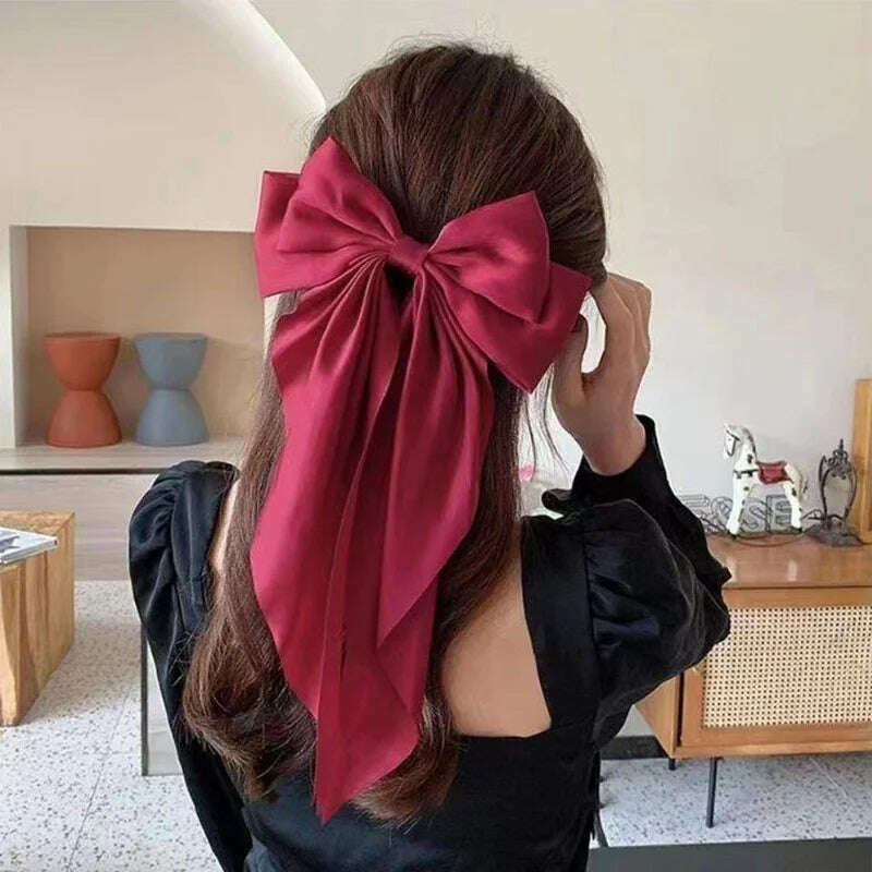 Bow Ribbon Hair Clip for Women