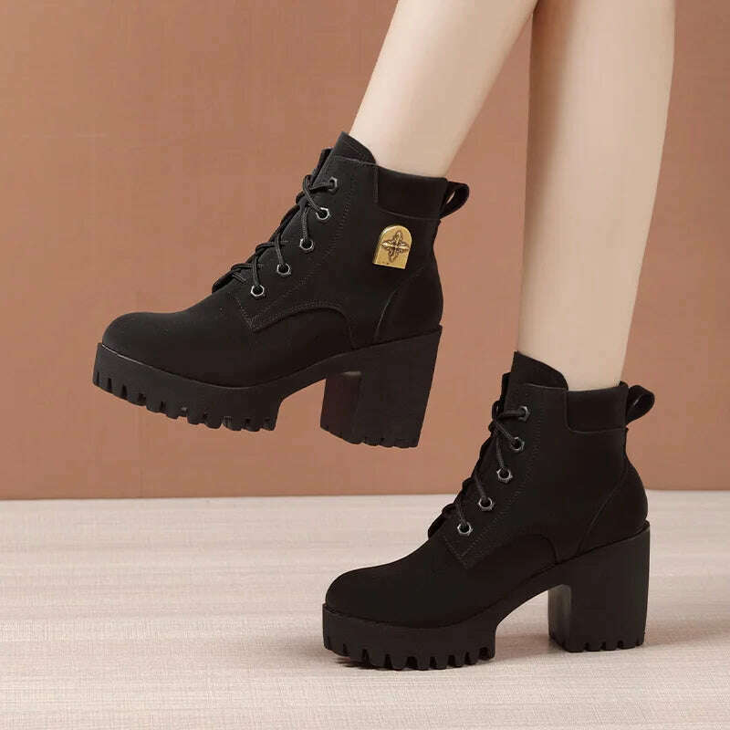 Elegant High Heel Ankle Boots for Women