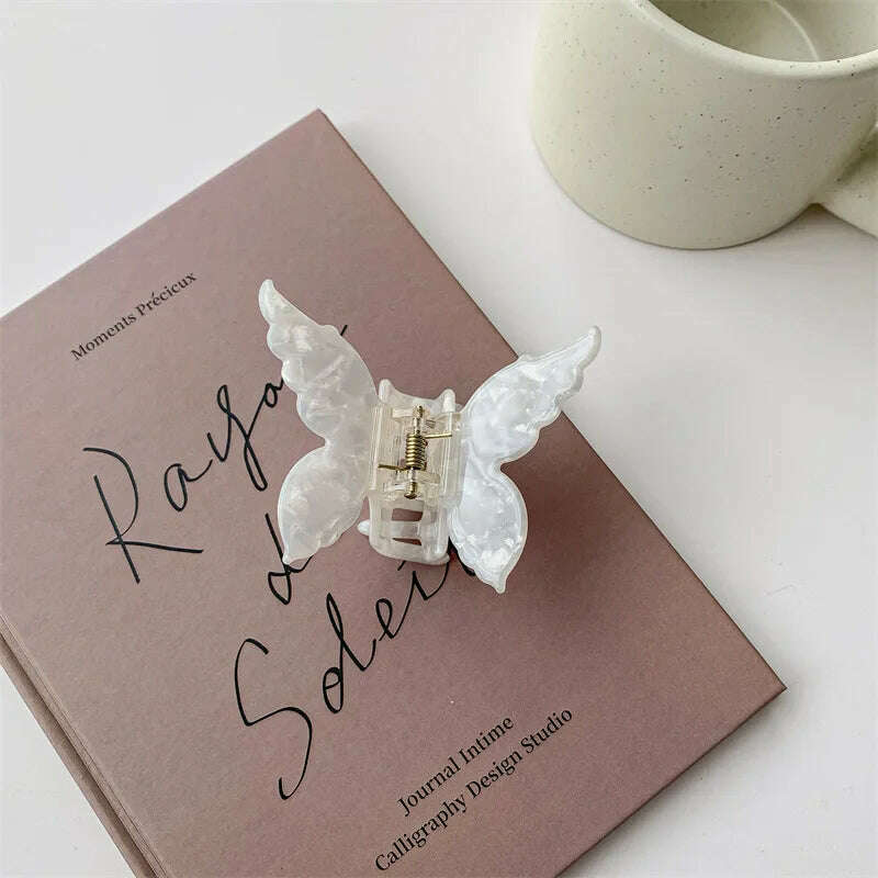 Vintage Butterfly Acetate Hair Claw Clip