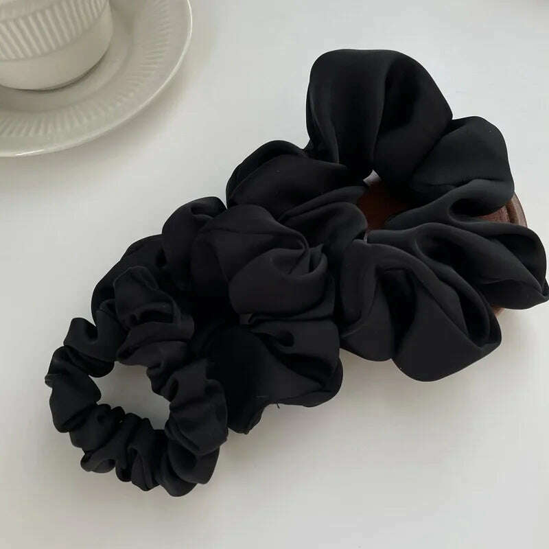 Oversize Satin Scrunchies Elastic Hair Ties