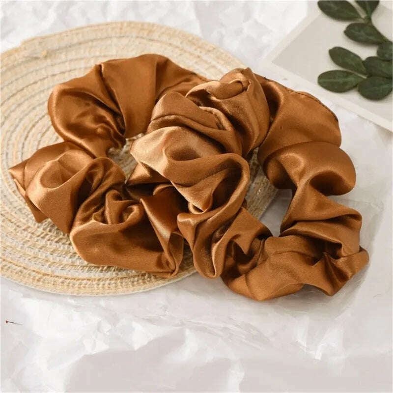 Satin Solid Color Scrunchies