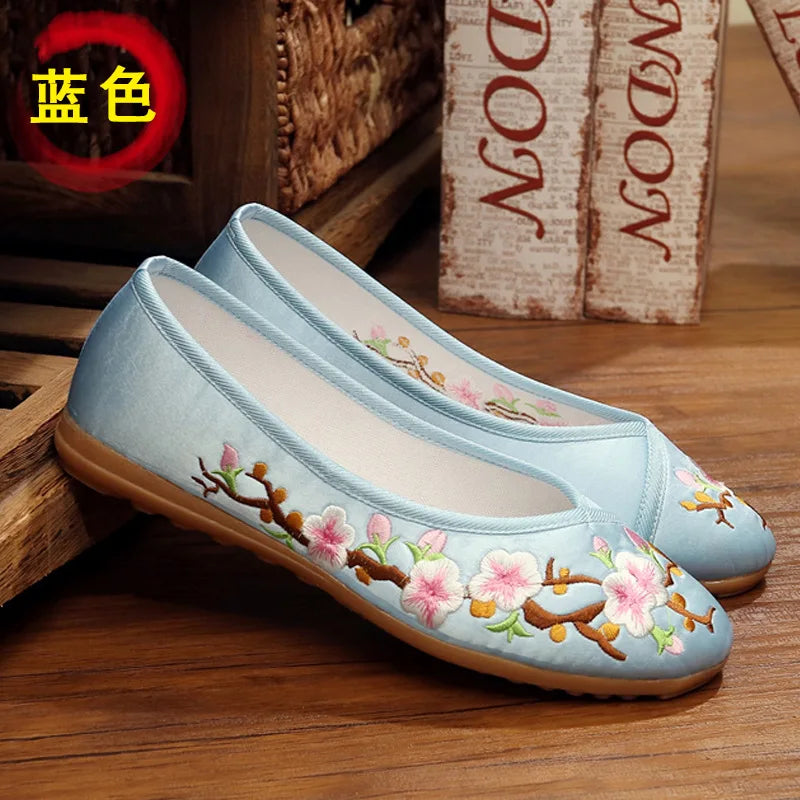 Comemore Embroidered Flats - Stylish & Comfortable