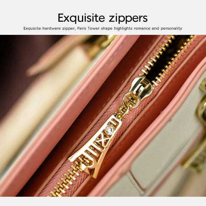 FOXER Split Leather Crossbody Bag Elegant & Spacious