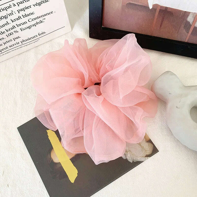 Summer Organza Silk Scrunchies