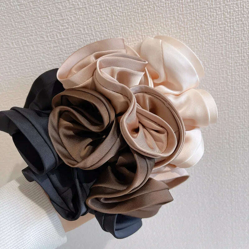 Korean Fashion Big Size Scrunchie Ruffle Hair Bands
