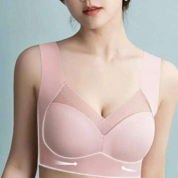 Seamless Large Size Bra: Anti-Sagging, Wire-Free, Comfortable - D&M Boutique