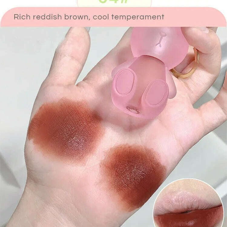 Gege Bear Rabbit Lip Glaze – Matte Velvet Lip Clay