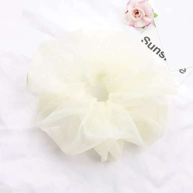 Summer Organza Silk Scrunchies