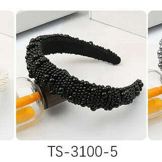 Hair Hoop with ABS Pearl Decoration for Women.