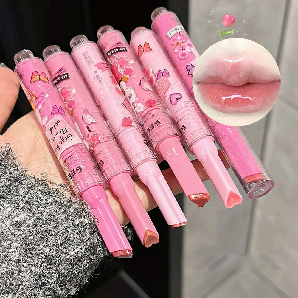 Gege Bear Garden Pink Rabbit Lip Gloss Set