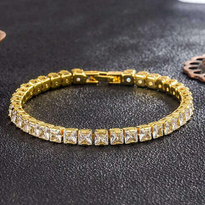 3MM D VVS Moissanite Tennis Bracelet S925 Wedding Gift