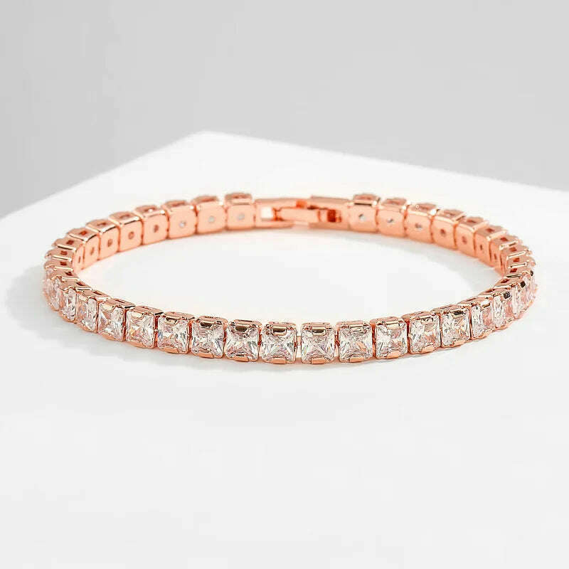 3MM D VVS Moissanite Tennis Bracelet S925 Wedding Gift