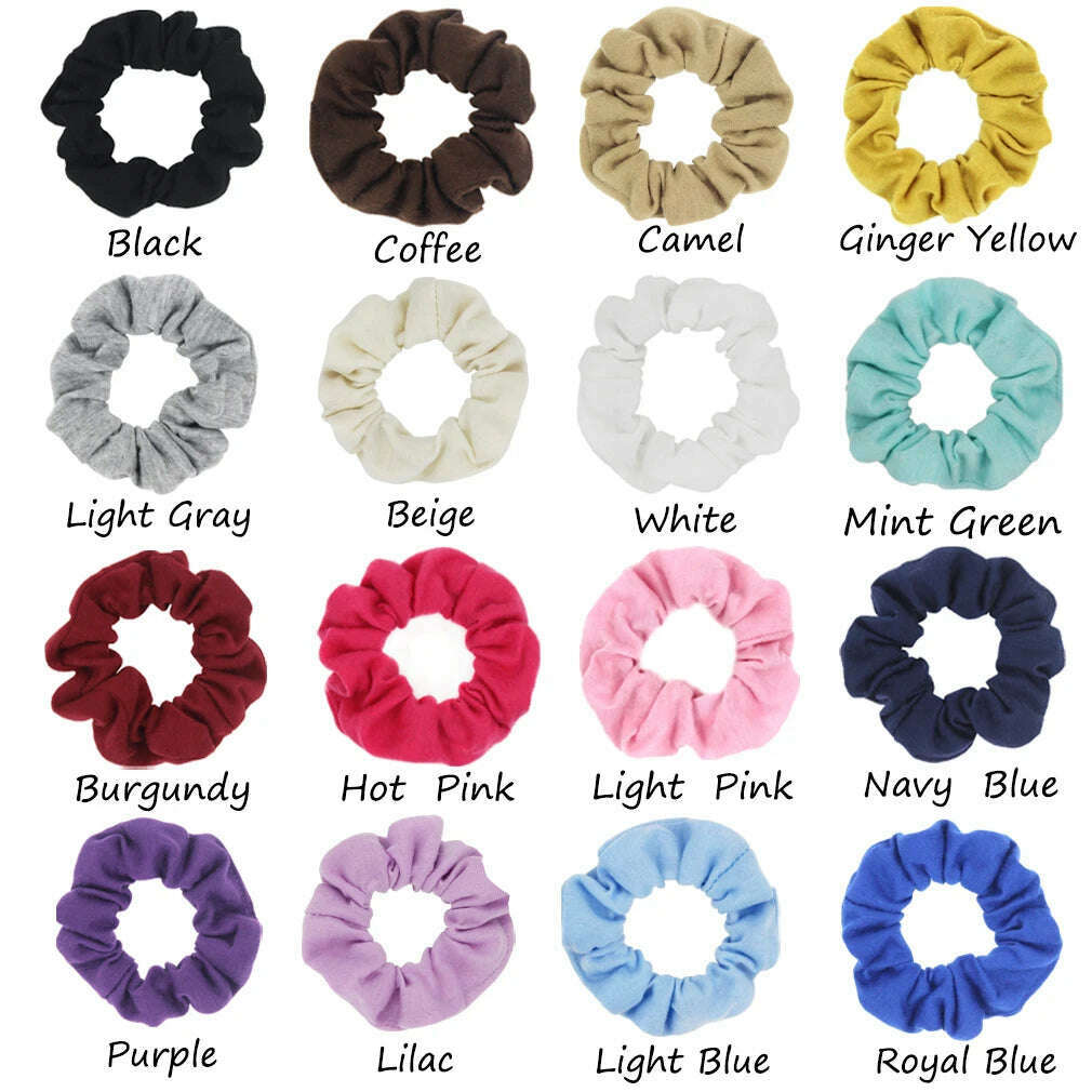 Pack of 2 Mini Cotton Scrunchies