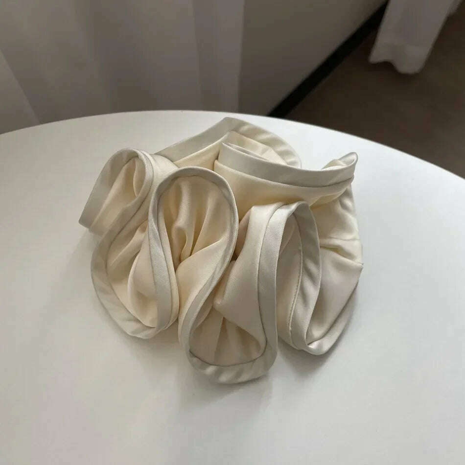 Korean Fashion Big Size Scrunchie Ruffle Hair Bands