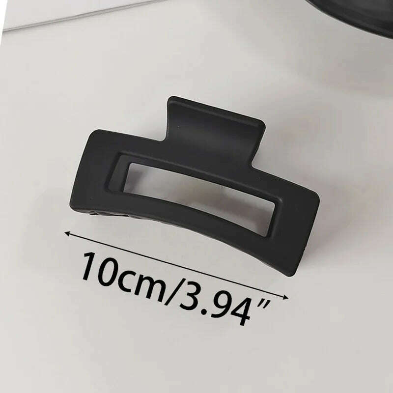 Large Black Letter Hair Clip.
