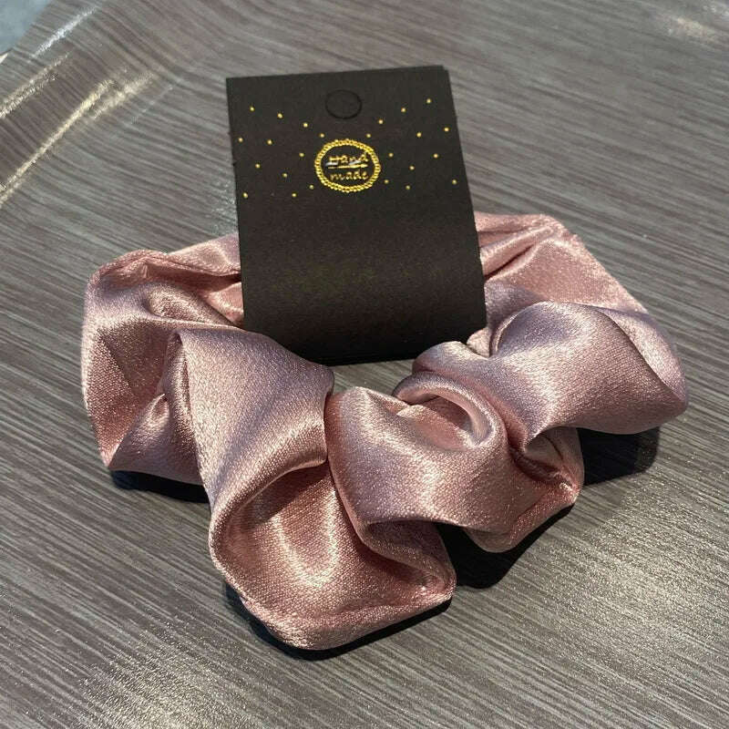 Korea Solid Color Silk Hair Bands for Women