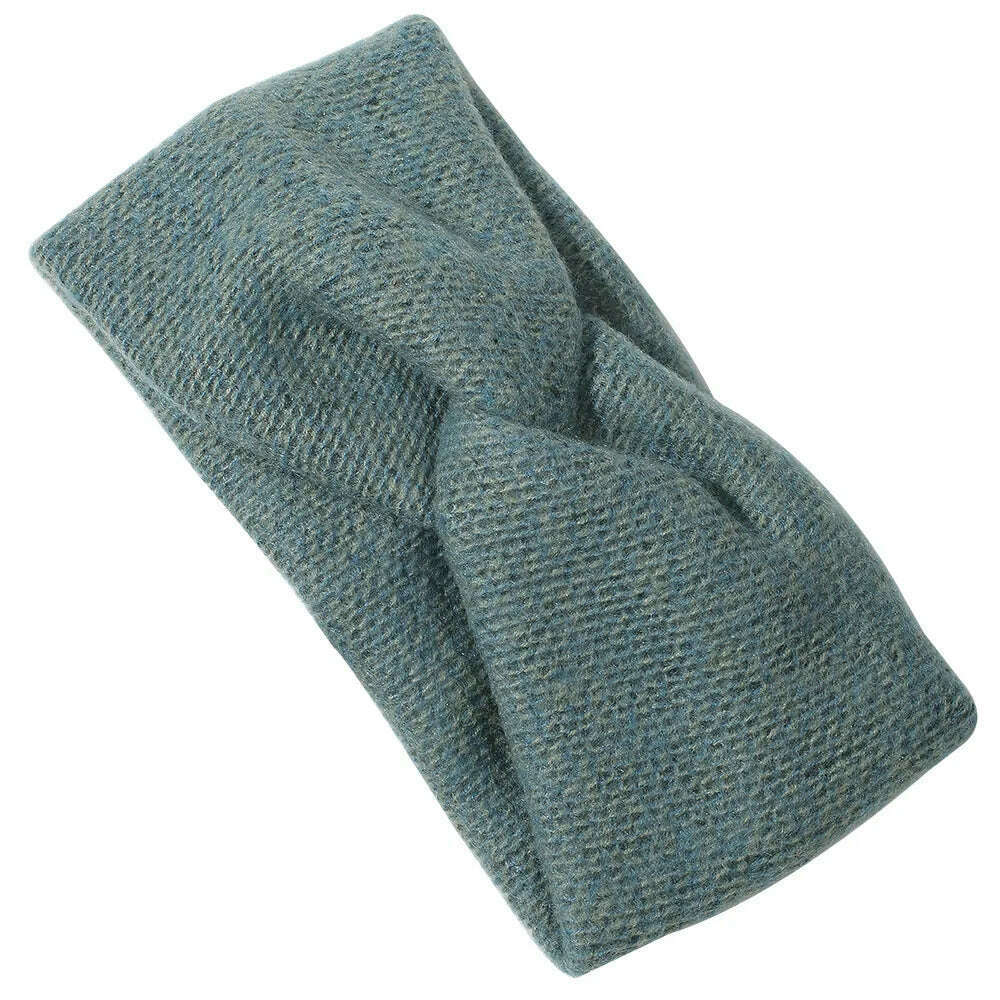 Korean Winter Wide Knitting Cross Headband
