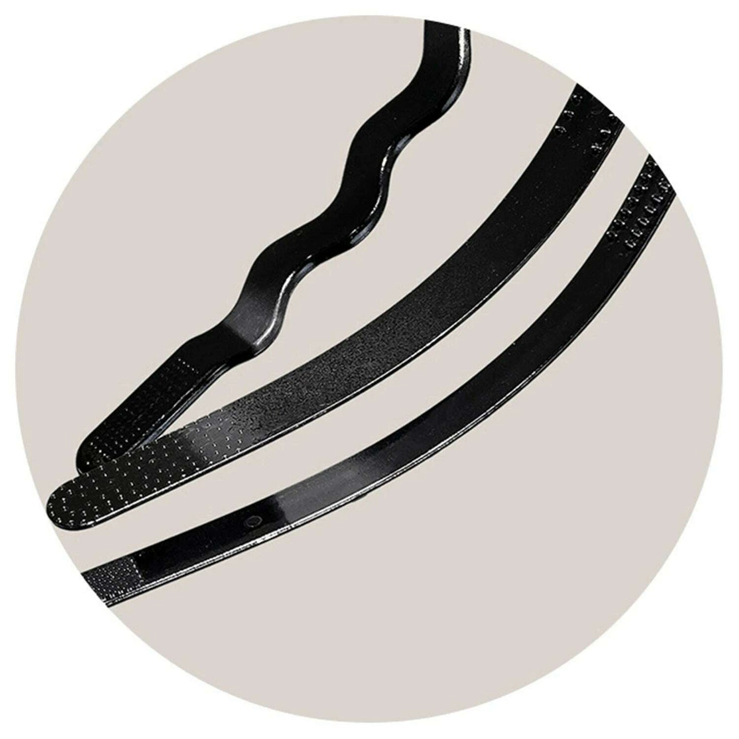 Unisex Metal Wavy Spring Hair Hoop.