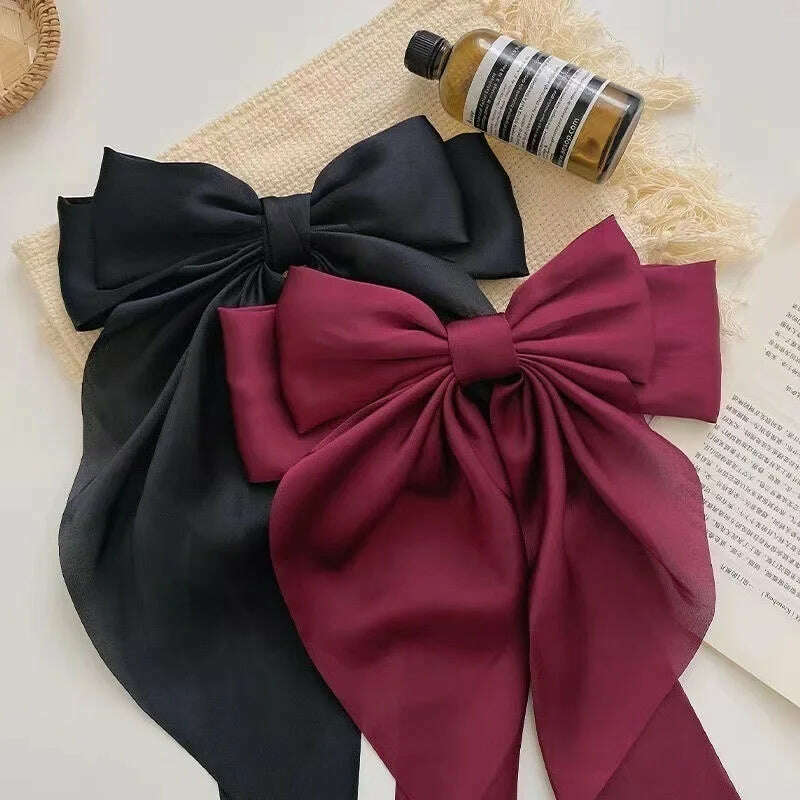 Bow Ribbon Hair Clip for Women