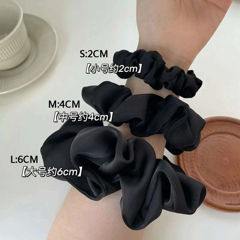 Oversize Satin Scrunchies Elastic Hair Ties