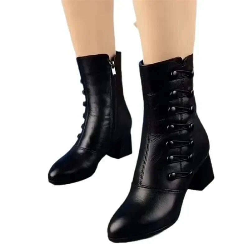 Women Boots 2024 Autumn/Winter Fashion Cotton Shoes