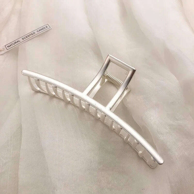 2024 Elegant Gold & Silver Geometric Metal Hair Claw