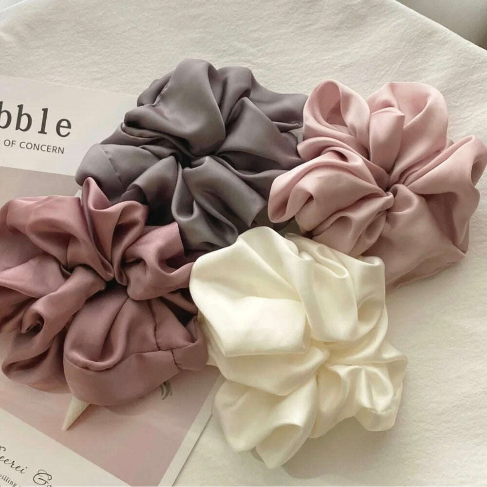 Oversized Silk Scrunchies for Women