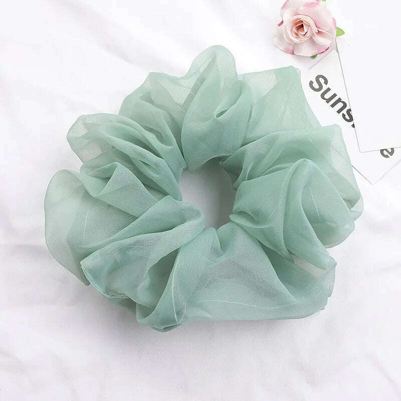 Summer Organza Silk Scrunchies