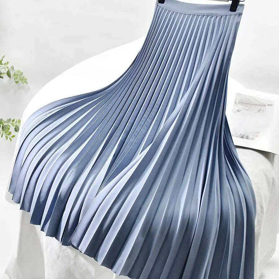 Designer Pleated Skirt – High Waist, Elegant, Luxury Fashion - D&M Boutique