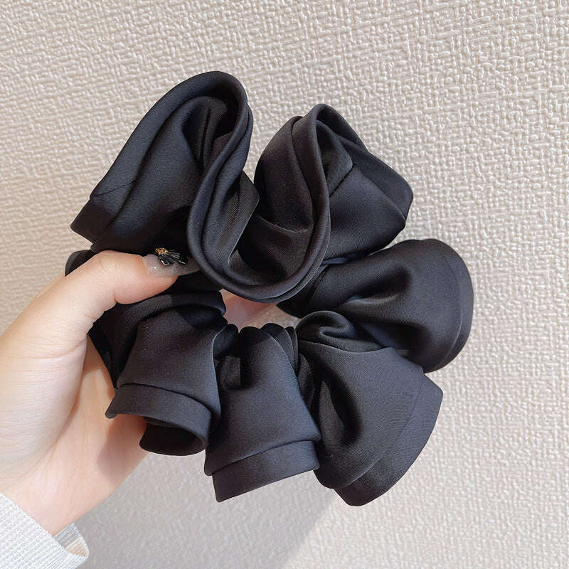 Korean Fashion Big Size Scrunchie Ruffle Hair Bands