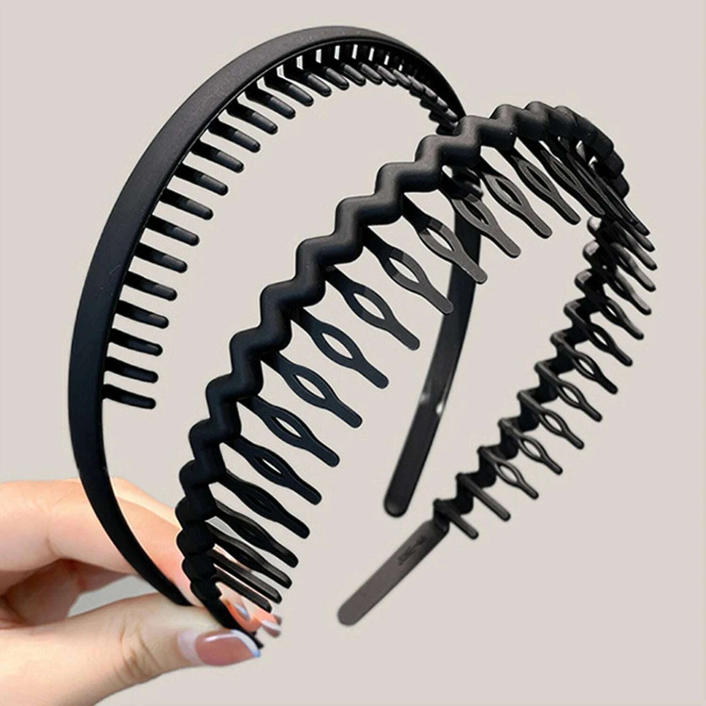 Unisex Metal Wavy Spring Hair Hoop.