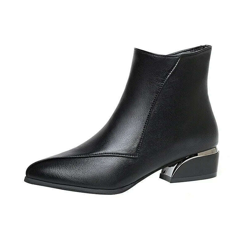 YTJZSLLL Women's Pointed Toe Ankle Boots