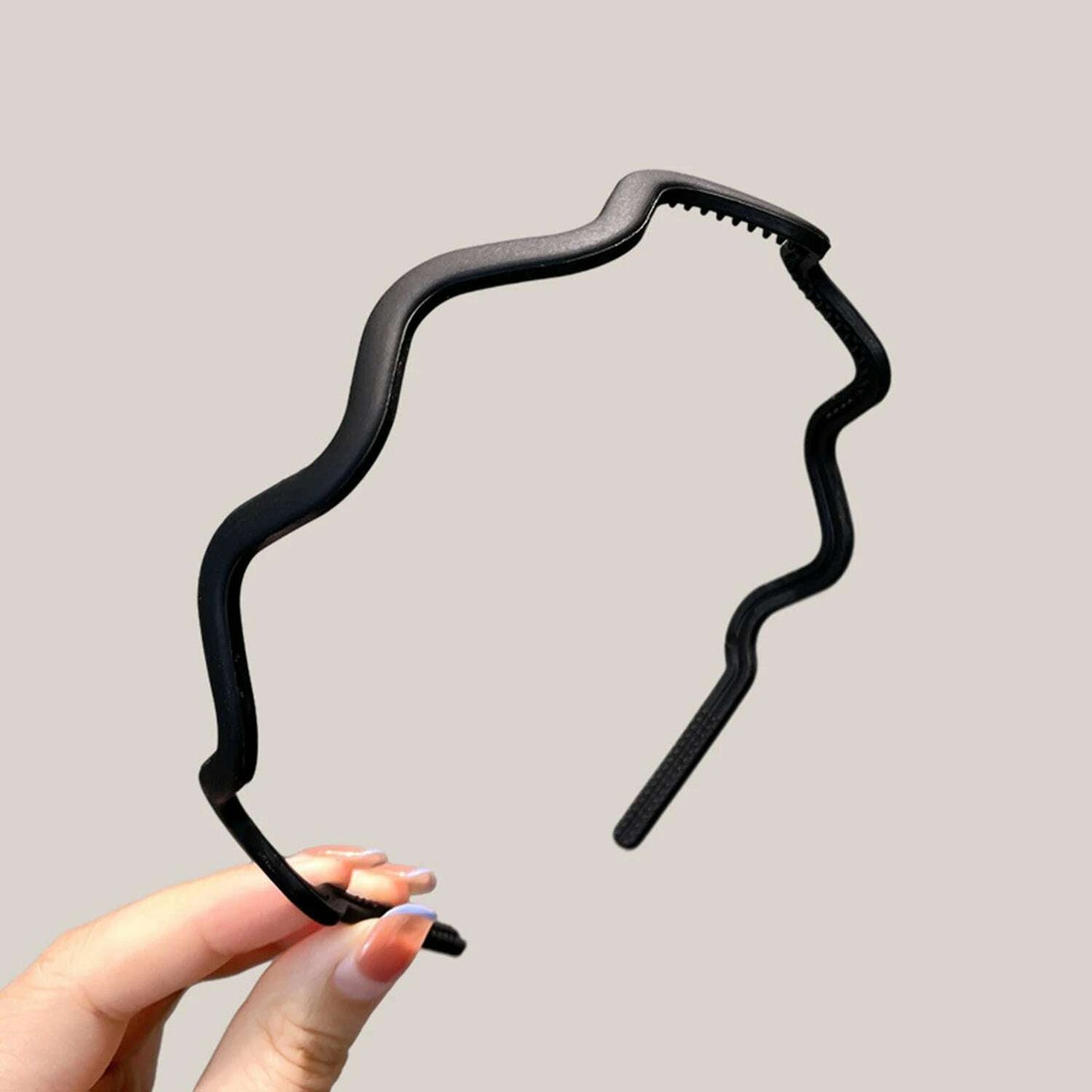 Unisex Metal Wavy Spring Hair Hoop.