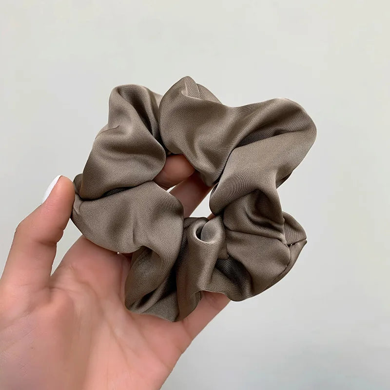 Elegant Silk Elastic Hair Band Scrunchie