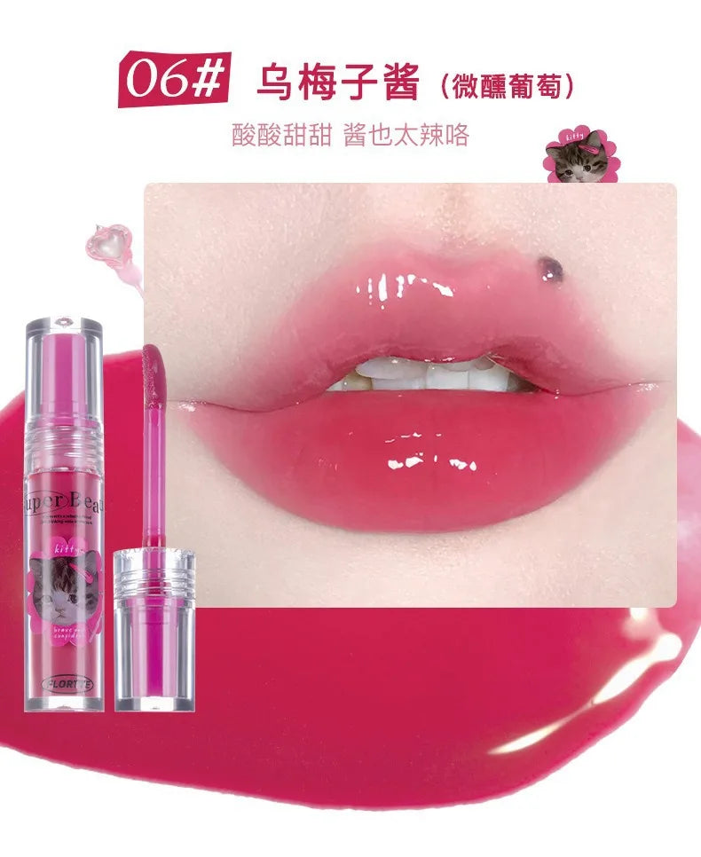 FLORTTE Lip Plumper Gloss – Moisturizing Lip Oil