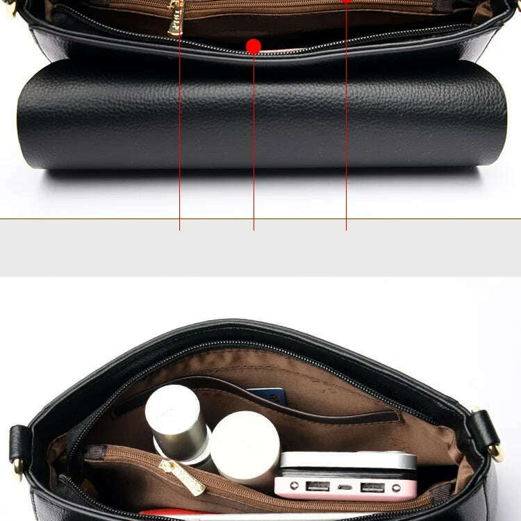 2024 New Trend Fashion Genuine Leather Crossbody Shoulder Bag
