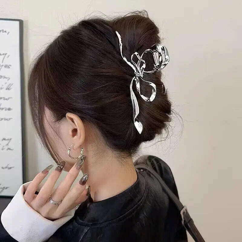 2024 Parcce Vintage Ribbon Bow Hair Claws