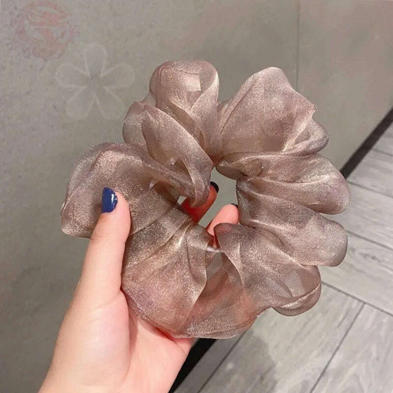 Summer Organza Silk Scrunchies