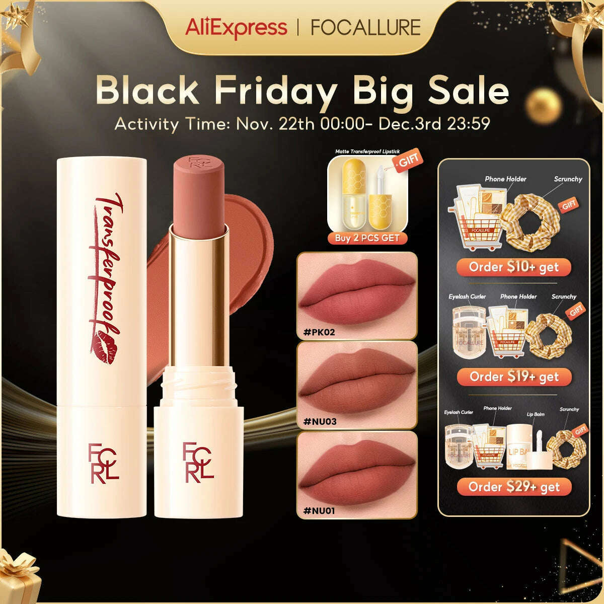 FOCALLURE Lightweight Matte Lipstick