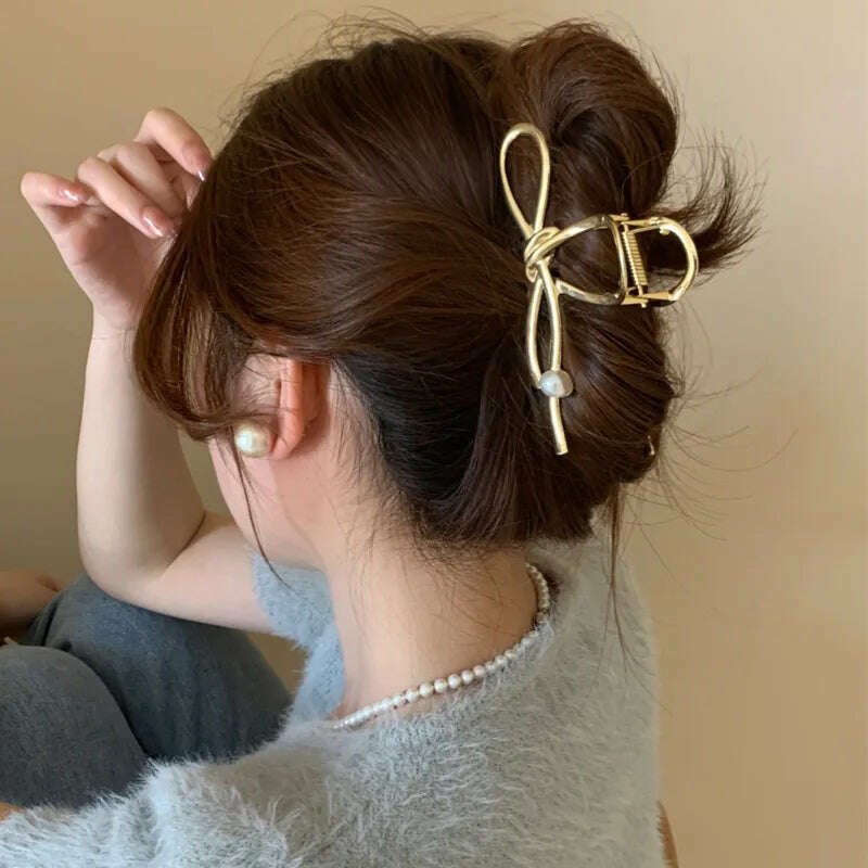 2024 Parcce Vintage Ribbon Bow Hair Claws