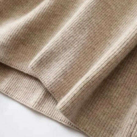 Imitation Cashmere Sweater Vest – V-Neck, Bat Sleeve, Loose Knit