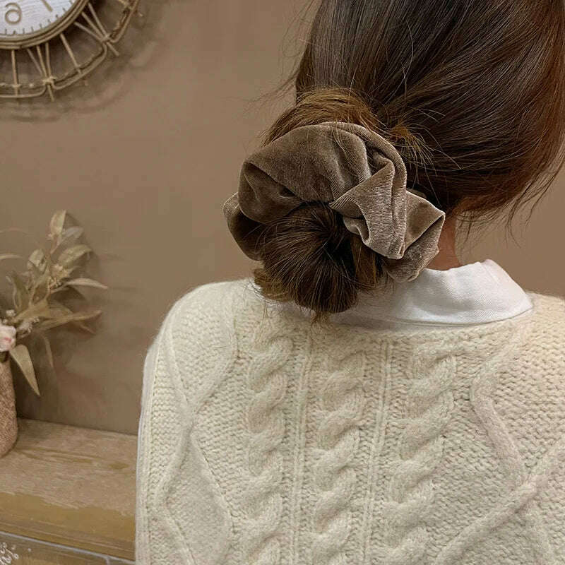 Large Velvet Hair Scrunchies