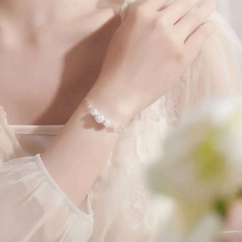 Luxury 925 Sterling Silver Adjustable Bracelet for Women